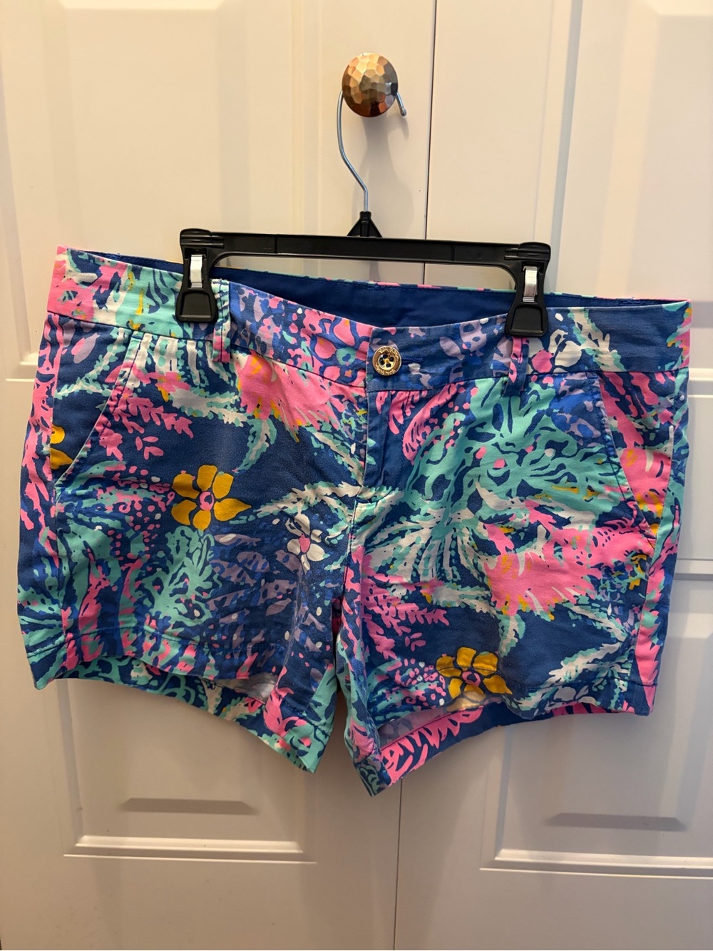 Lily Pulitzer Printed Tropical Women’s Shorts - Blue & Pink
